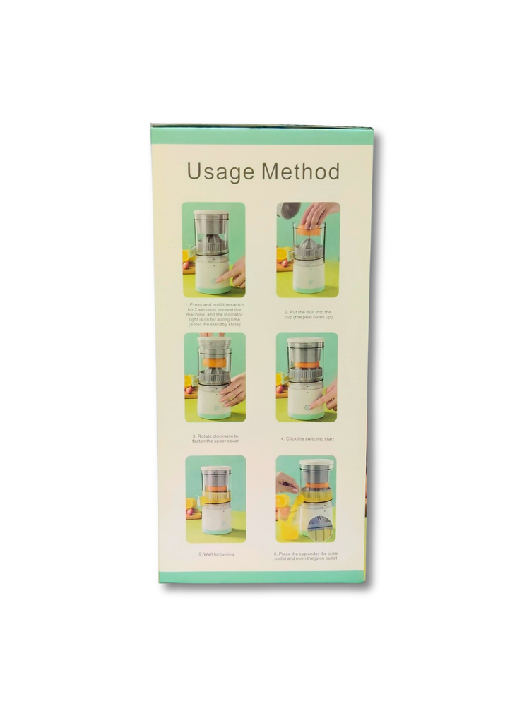 Citrus juicer 23.5*11cm,220v, 600ml, 7.4v，800mA*2 