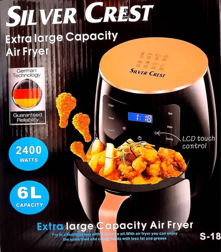 Air fryer 6L sliver crest 
