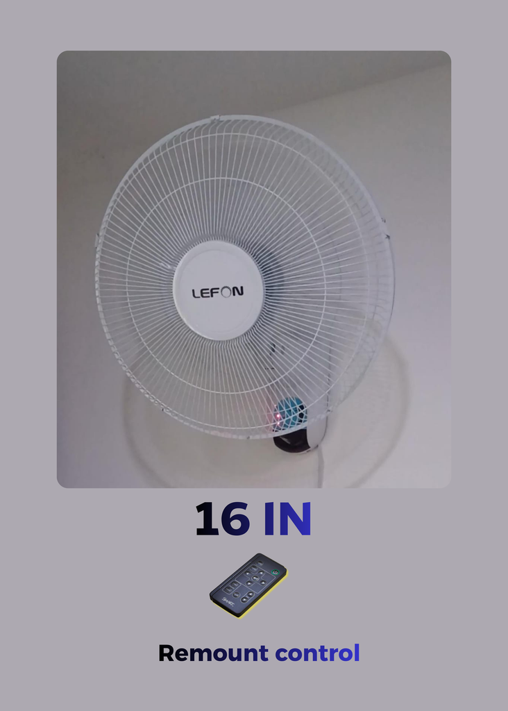 lefon wall fan 16"