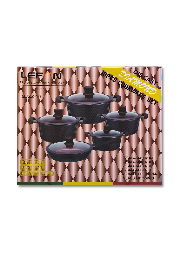 Dimond 10pcs cookware -1201
