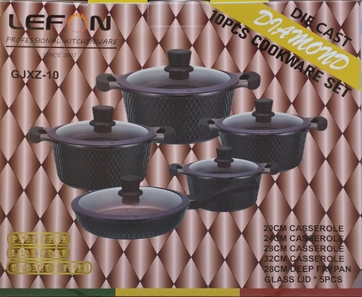 [GJXZ-10] Dimond 10pcs cookware -1201