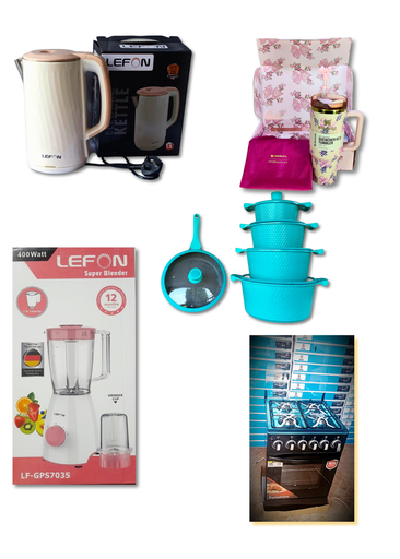 XL Bundle ( Standing gaz cooker + Kettle + Premium Stanly cup + blender 2in1 + cookware 10pcs ) 
